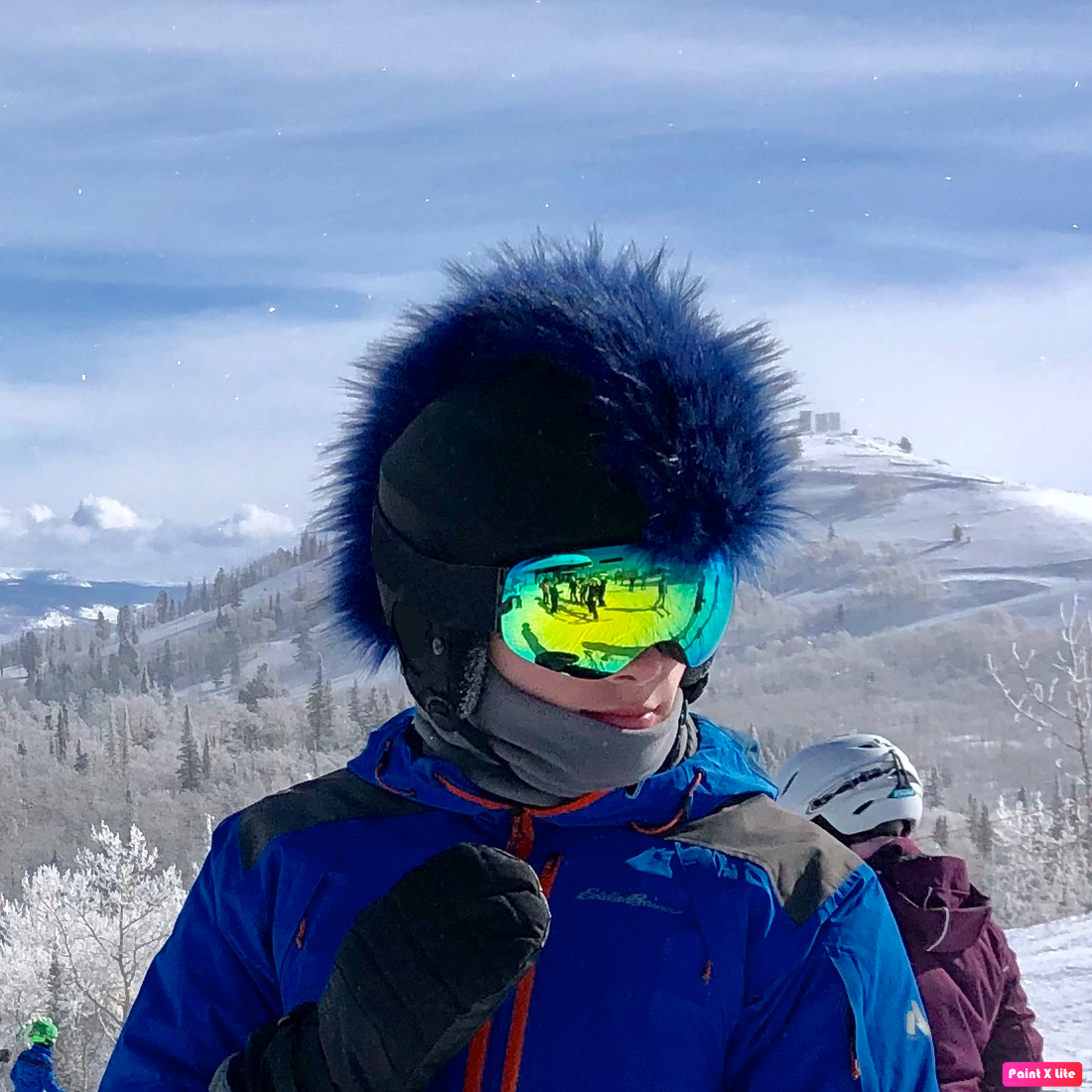 Faux Fur Ski Helmet Cover – Mohawk (Choose Your Color)