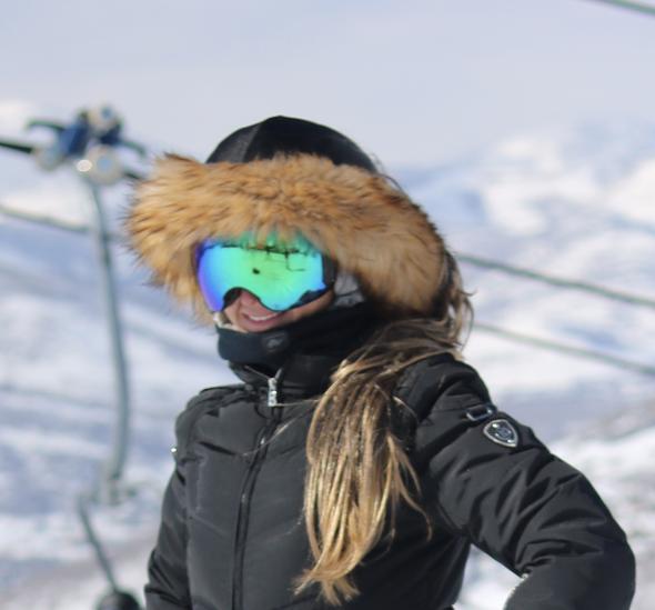 Fur ski helmet cover - Halo - Burrfur