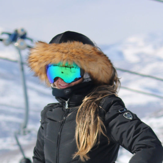 Natural Brown Faux Fur Ski Helmet Cover – Halo