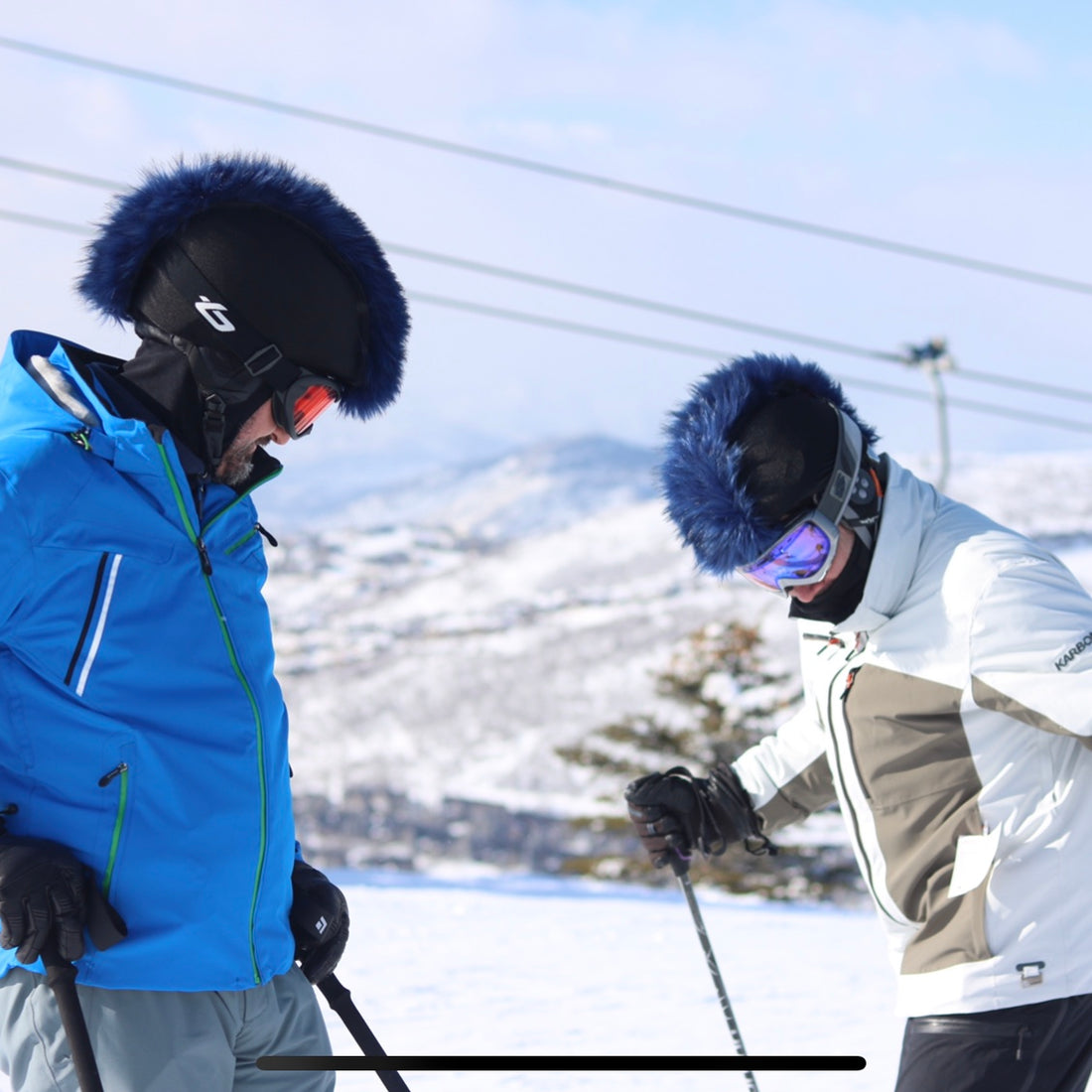 Faux Fur Ski Helmet Cover – Mohawk (Choose Your Color)