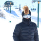 Natural brown  fur ski helmet cover - Mohawk - Burrfur