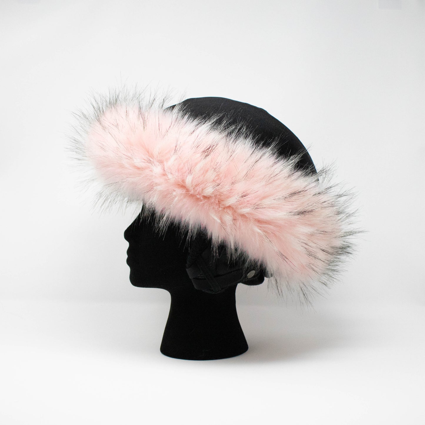 Pretty in Pink fur ski helmet cover - Halo - Burrfur