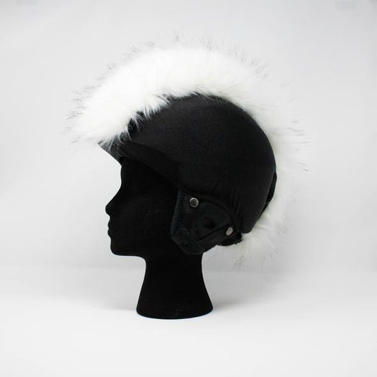 Fur ski helmet cover - Mohawk - Burrfur