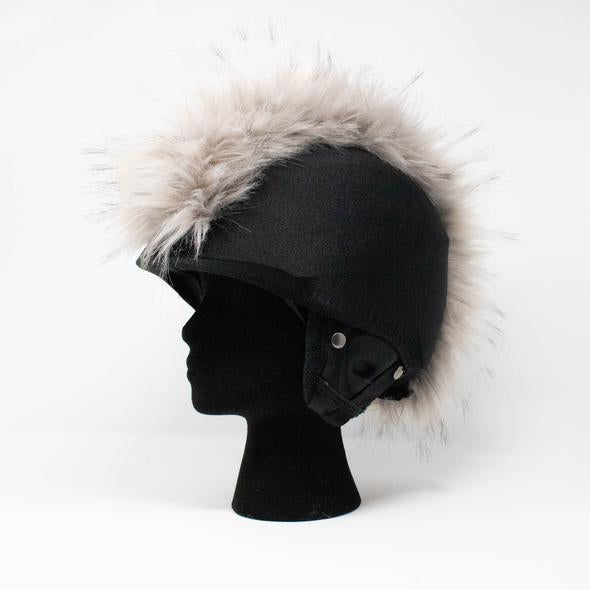 Fur ski helmet cover - Mohawk - Burrfur