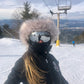 BRUNETTE with BLONDE high lights PONYTAIL - Burrfur