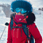 Midnight Blue fur ski helmet cover - Halo - Burrfur