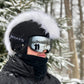 Snow white Faux Fur ski Helmet Cover BurrFur -Mohawk - Burrfur